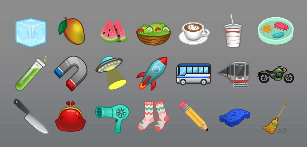 Emotes - food, transportation, & objects