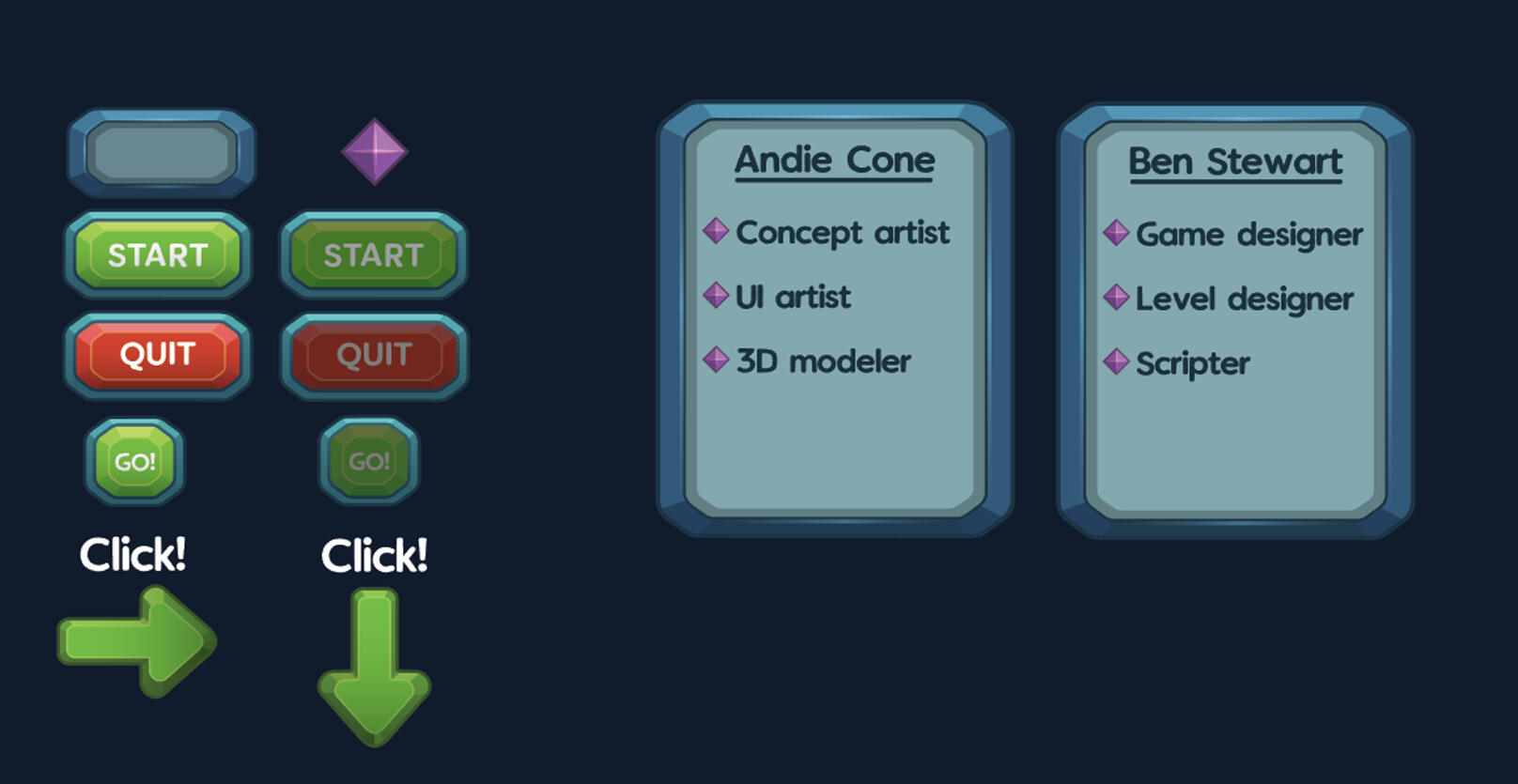 Mazey Worm - UI assets