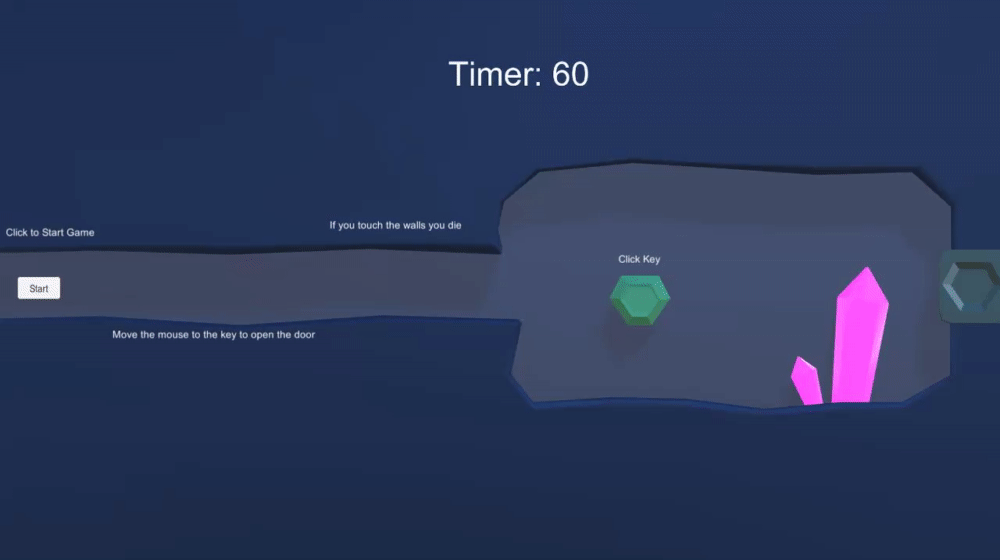 Mazey Worm -tutorial level