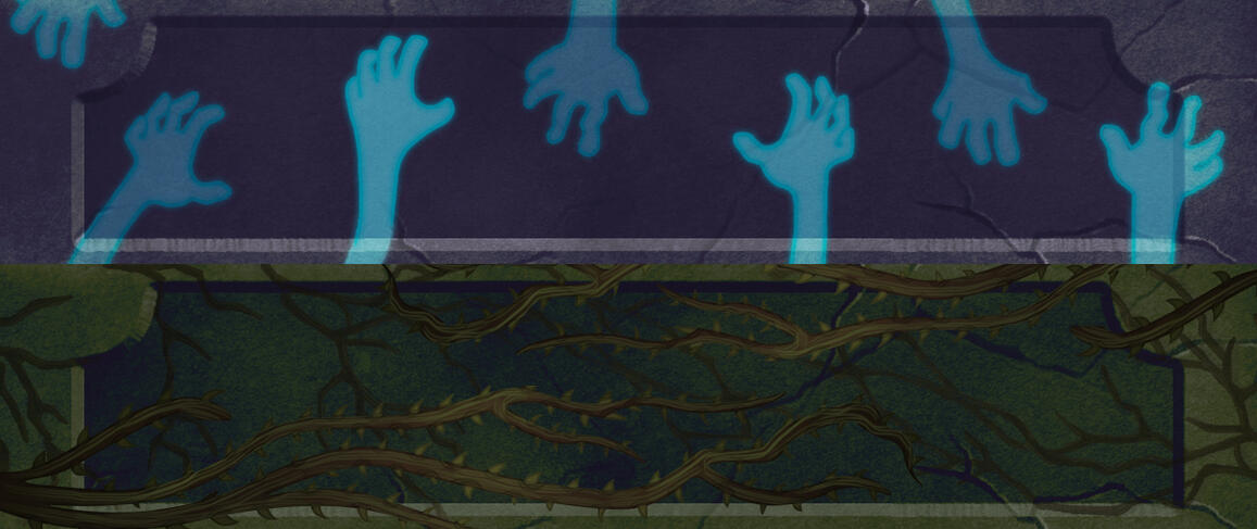 Tombstones backdrop (mobile)